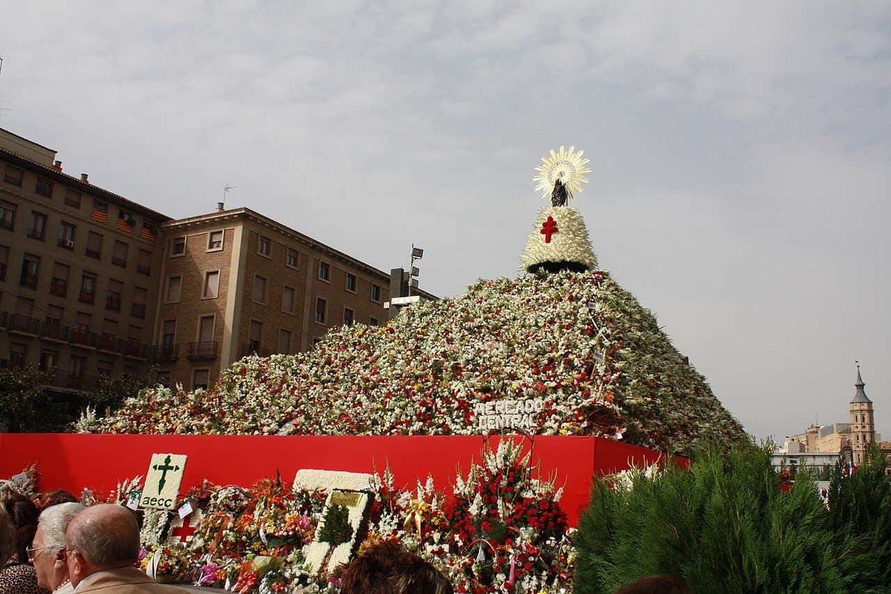 Ofrenda floral del Pilar, Zaragoza